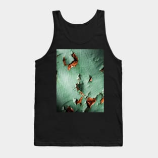 Cool turquoise brown rusty metal Tank Top